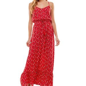 Beautiful Junior’s Printed Crisscross Maxi Dress. New with tag